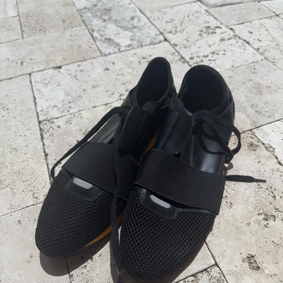 Balenciaga Black and Yellow Athletic Shoes - Picture 2 of 3